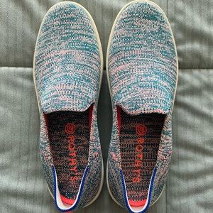 Rothy’s turquoise mélange sneakers